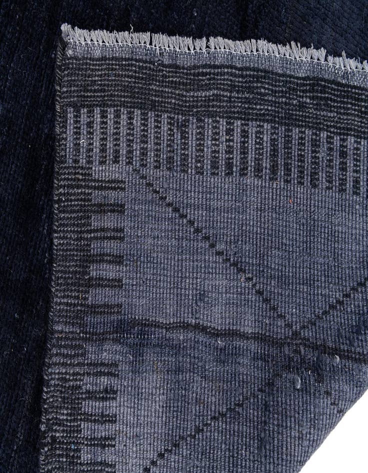 Detail image of  4' 9 x 7'  Hand Knotted Moroccan Wool Rug