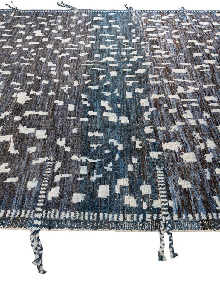 Detail image of  9' 3 x 12' 1  Hand Knotted Moroccan Wool Rug