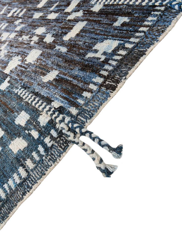 Detail image of  9' 3 x 12' 1  Hand Knotted Moroccan Wool Rug