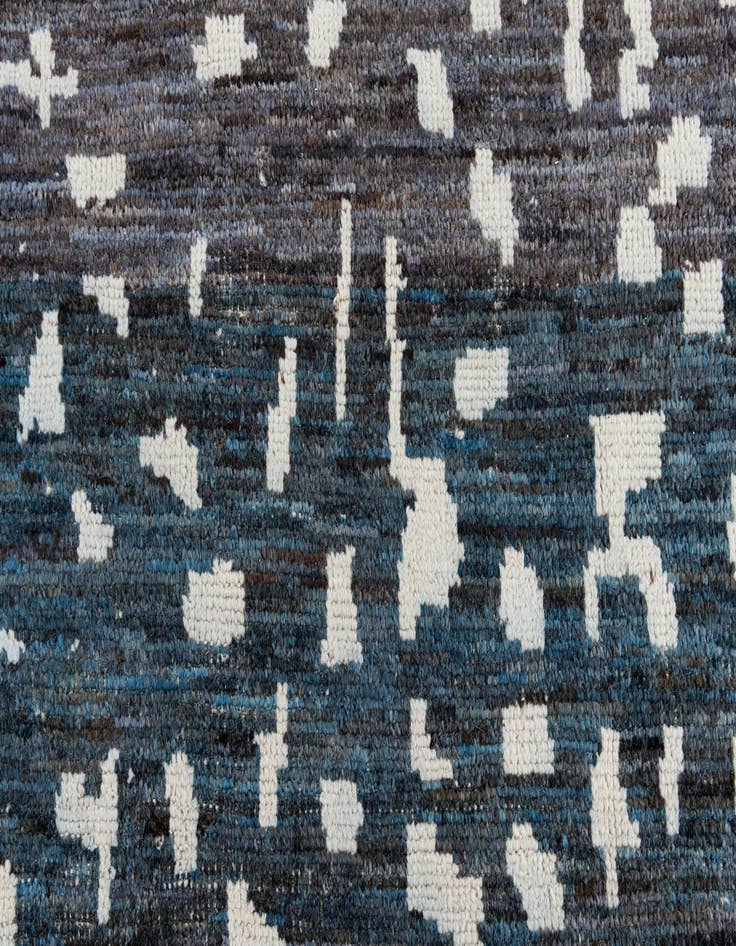 Detail image of  9' 3 x 12' 1  Hand Knotted Moroccan Wool Rug