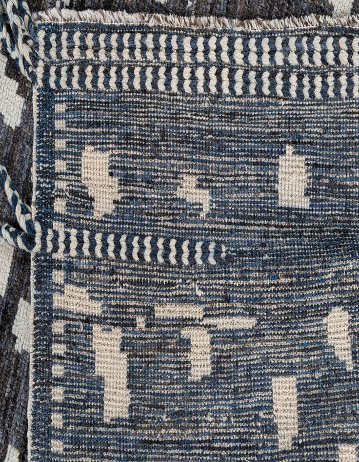 Detail image of  9' 3 x 12' 1  Hand Knotted Moroccan Wool Rug