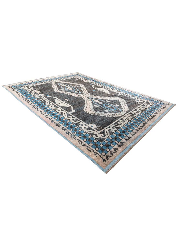 Detail image of  9' 1 x 12' 5  Hand Knotted Moroccan Wool Rug