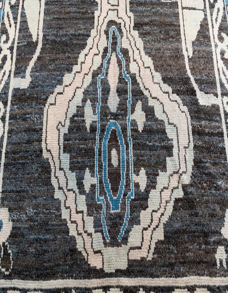 Detail image of  9' 1 x 12' 5  Hand Knotted Moroccan Wool Rug