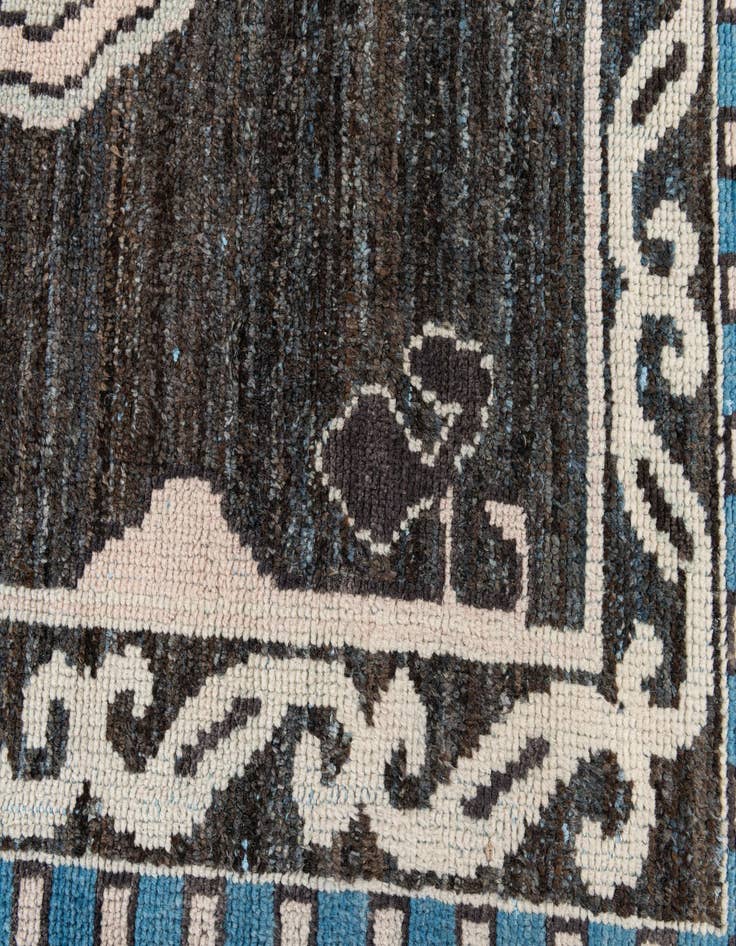 Detail image of  9' 1 x 12' 5  Hand Knotted Moroccan Wool Rug
