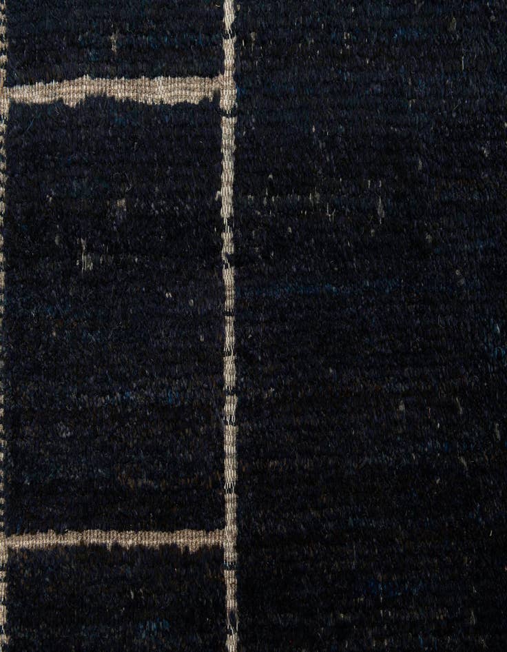 Detail image of  9' 4 x 10'  Hand Knotted Moroccan Wool Rug