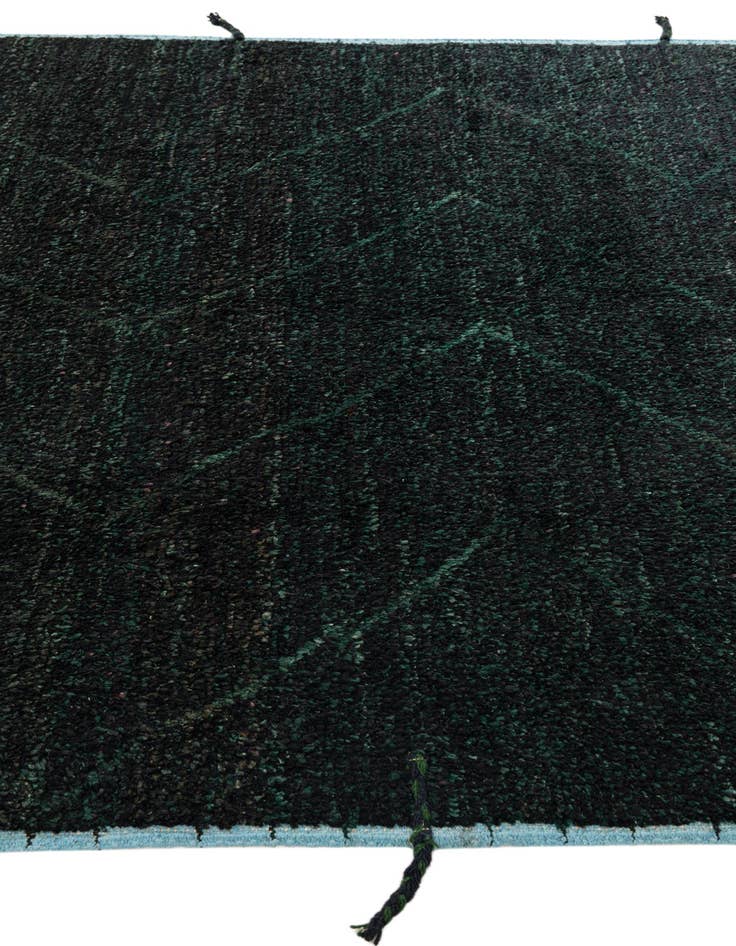 Detail image of  6' 3 x 9' 4  Hand Knotted Moroccan Wool Rug