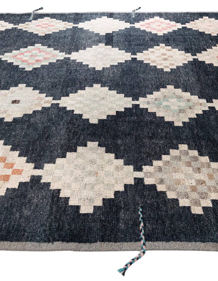 Detail image of  9' 1 x 11' 10  Hand Knotted Moroccan Wool Rug