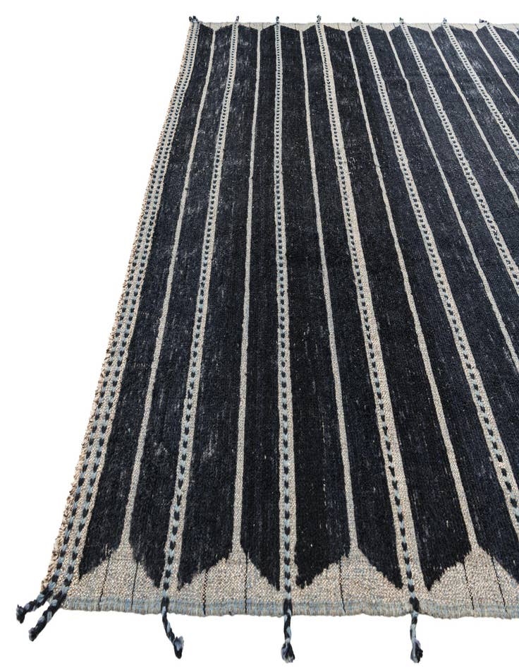 Detail image of  8' 6 x 10'  Hand Knotted Moroccan Wool Rug