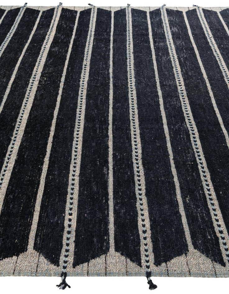 Detail image of  8' 6 x 10'  Hand Knotted Moroccan Wool Rug
