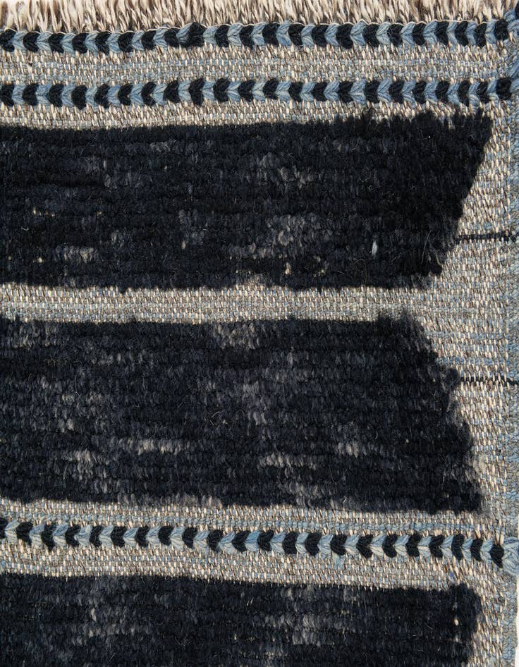 Detail image of  8' 6 x 10'  Hand Knotted Moroccan Wool Rug