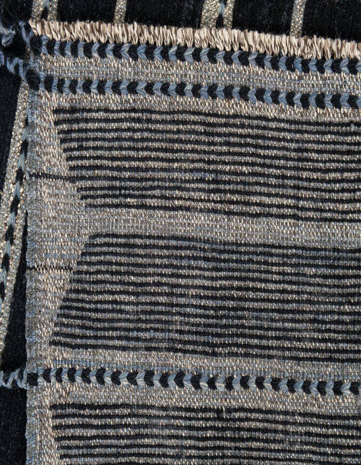 Detail image of  8' 6 x 10'  Hand Knotted Moroccan Wool Rug