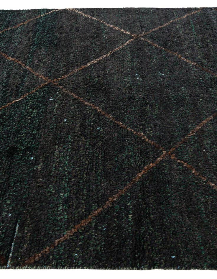 Detail image of  4' 10 x 8' 3  Hand Knotted Moroccan Wool Rug