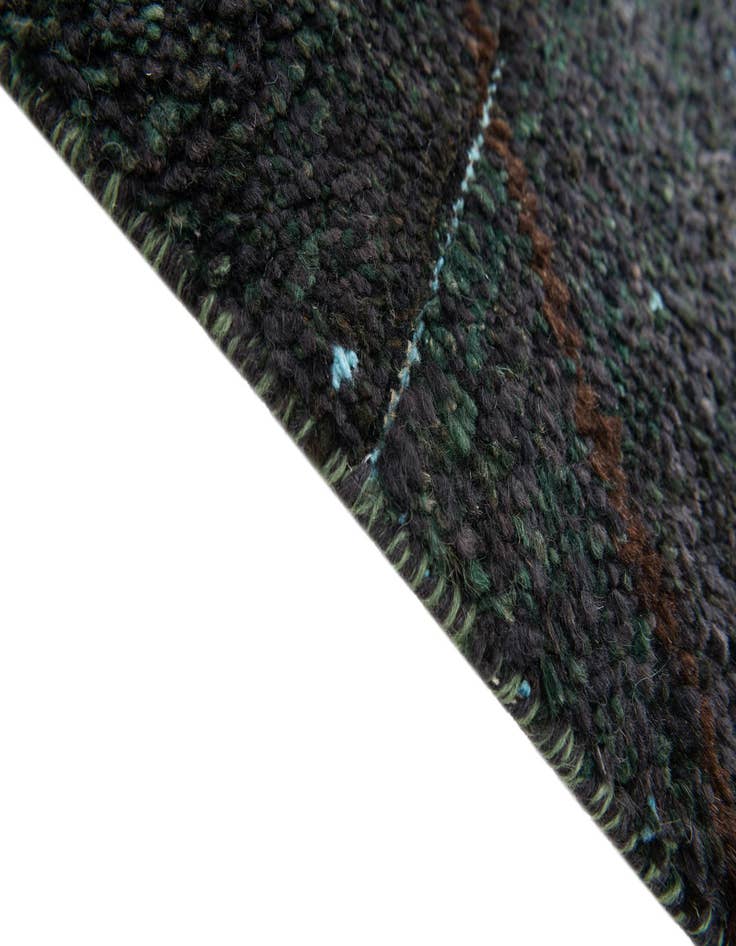 Detail image of  4' 10 x 8' 3  Hand Knotted Moroccan Wool Rug