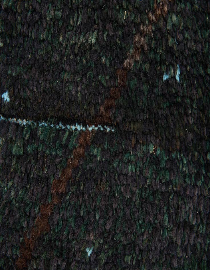 Detail image of  4' 10 x 8' 3  Hand Knotted Moroccan Wool Rug