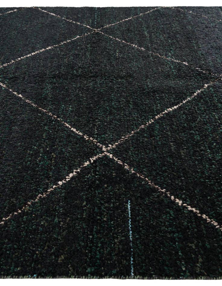 Detail image of  6' x 9' 5  Hand Knotted Moroccan Wool Rug