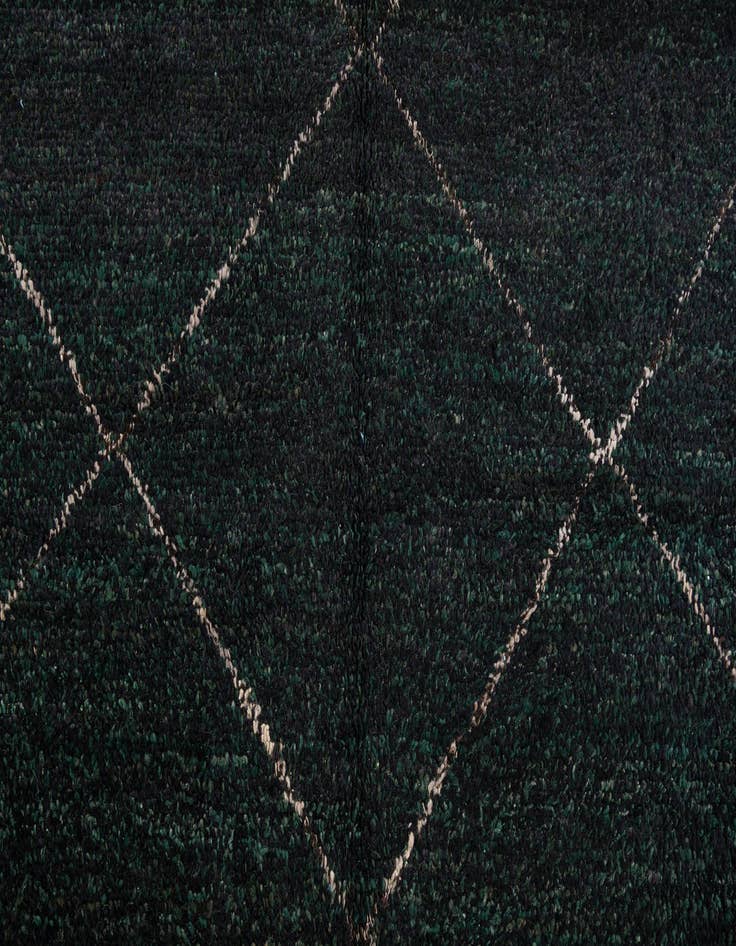 Detail image of  6' x 9' 5  Hand Knotted Moroccan Wool Rug