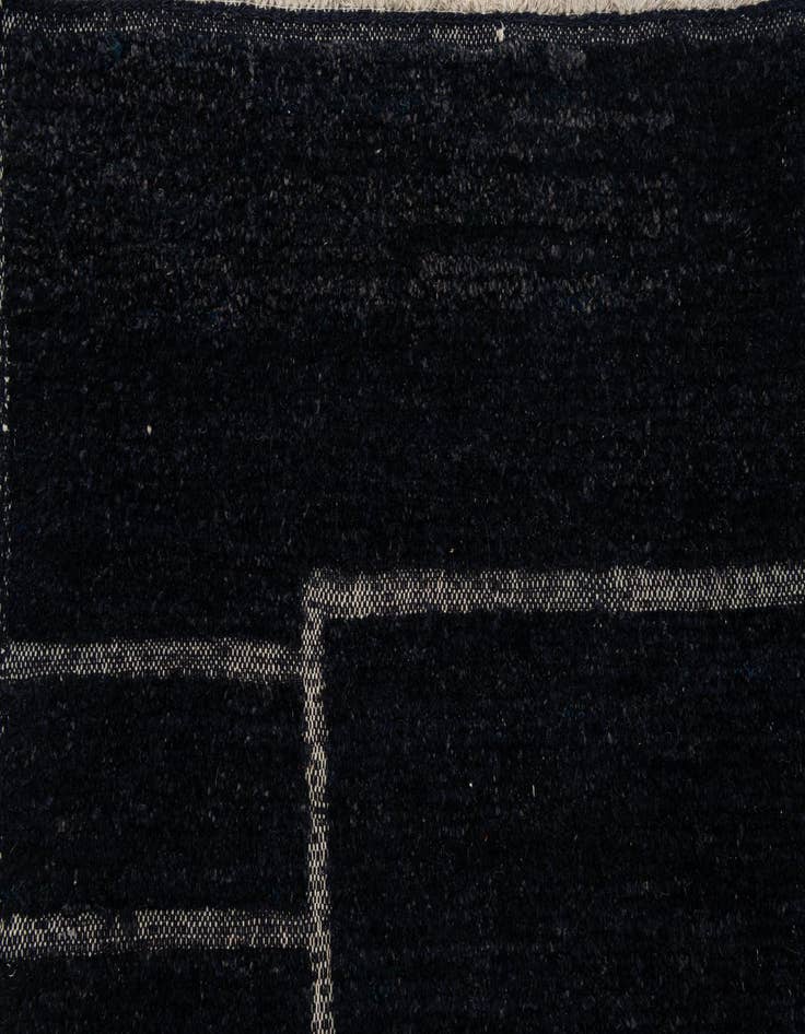 Detail image of  12' 8 x 14' 8  Hand Knotted Moroccan Wool Rug