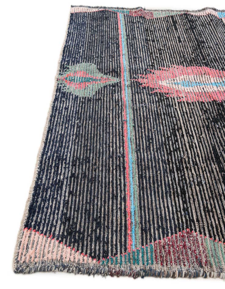 Detail image of  5' 3 x 8' 3  Hand Knotted Moroccan Wool Rug