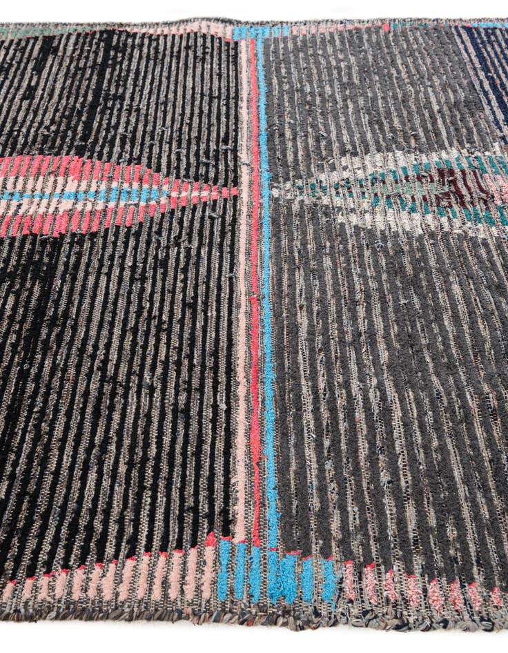Detail image of  5' 3 x 8' 3  Hand Knotted Moroccan Wool Rug