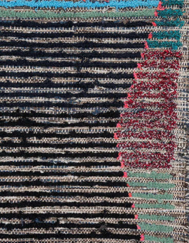 Detail image of  5' 3 x 8' 3  Hand Knotted Moroccan Wool Rug
