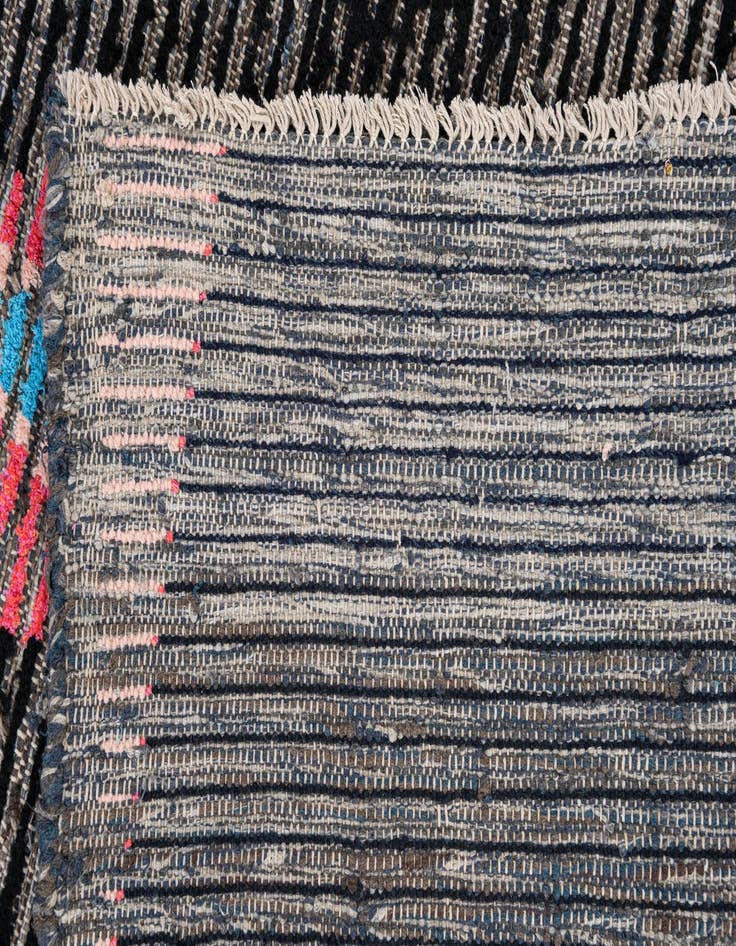 Detail image of  5' 3 x 8' 3  Hand Knotted Moroccan Wool Rug