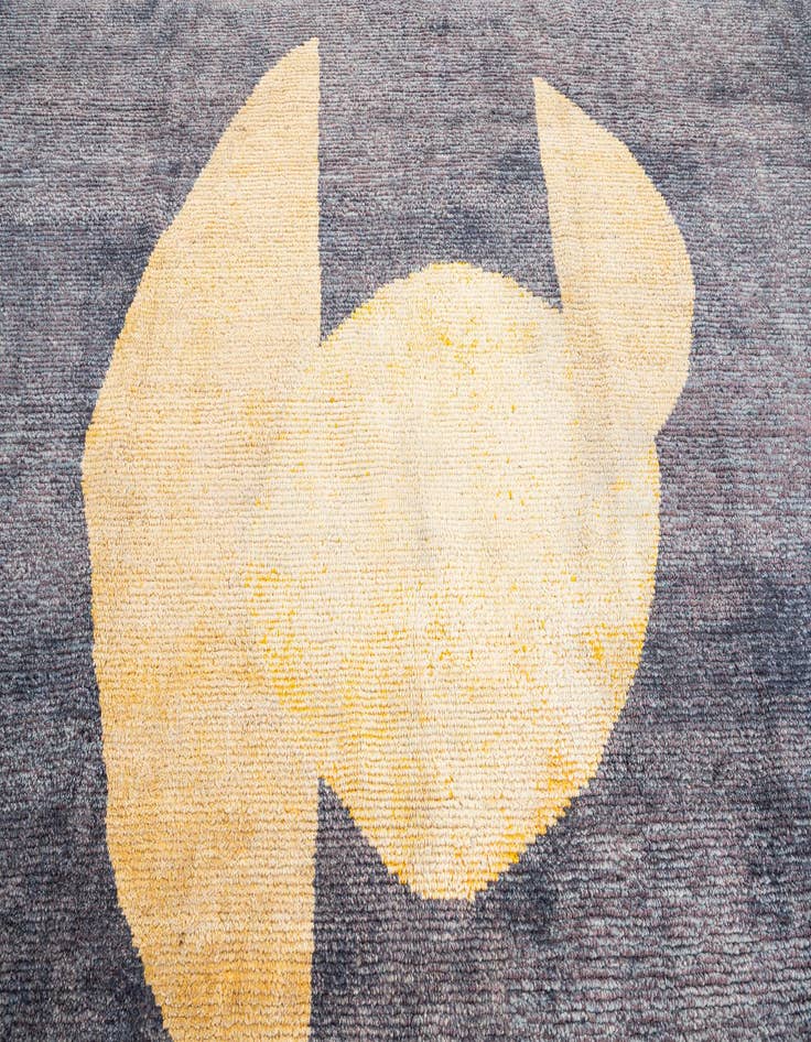 Detail image of  9' 5 x 11' 8  Hand Knotted Moroccan Wool Rug