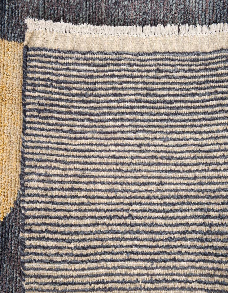 Detail image of  9' 5 x 11' 8  Hand Knotted Moroccan Wool Rug