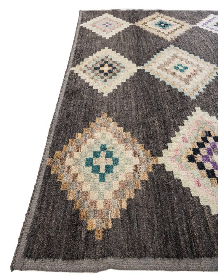 Detail image of  8' 7 x 12' 3  Hand Knotted Moroccan Wool Rug