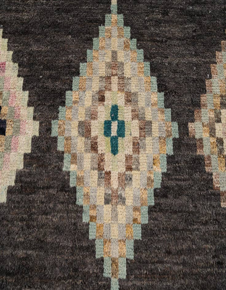 Detail image of  8' 7 x 12' 3  Hand Knotted Moroccan Wool Rug