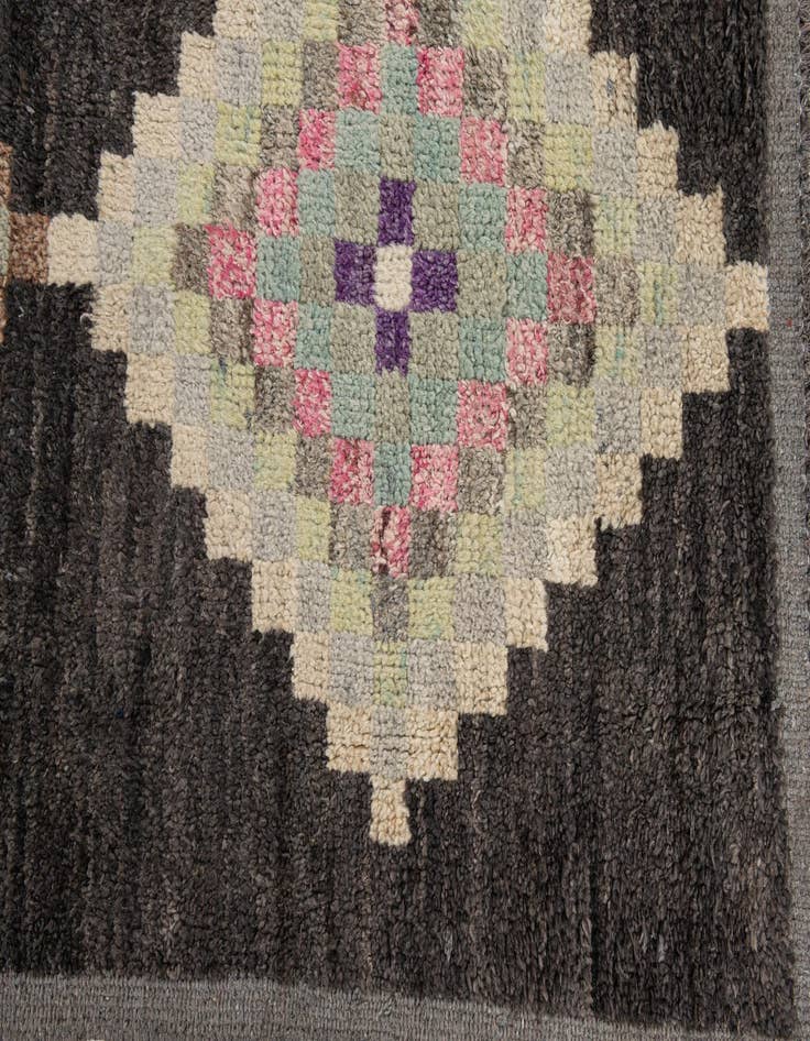 Detail image of  8' 7 x 12' 3  Hand Knotted Moroccan Wool Rug