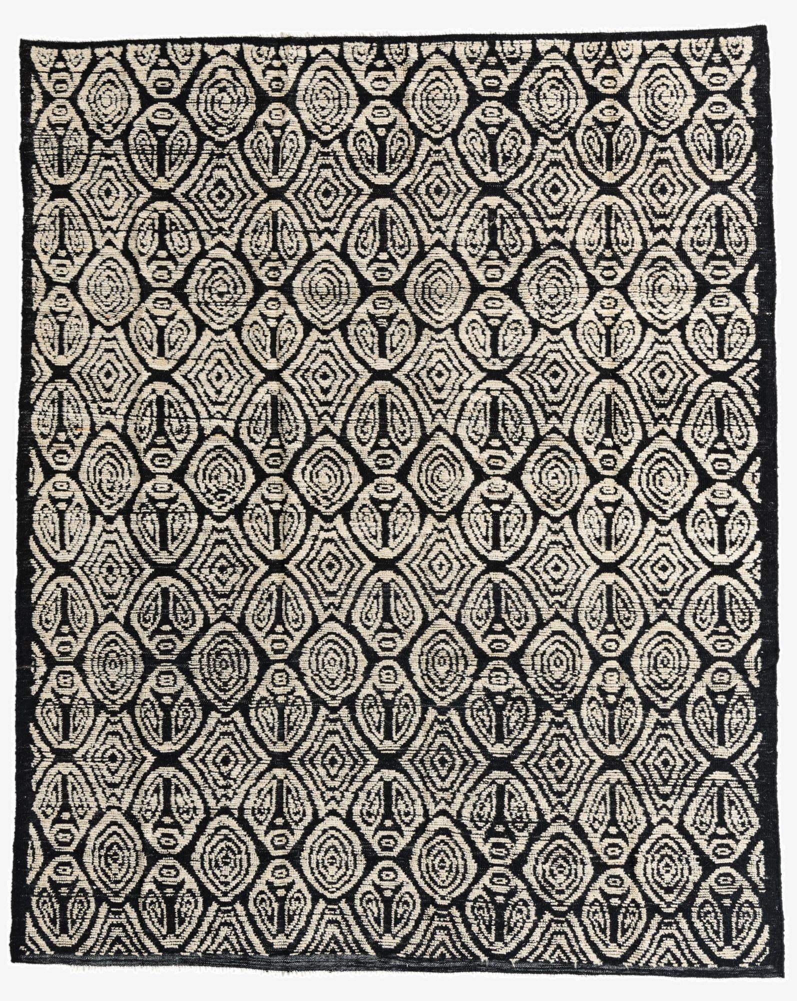  8' 2 x 10' 1  Hand Knotted Moroccan Wool Rug