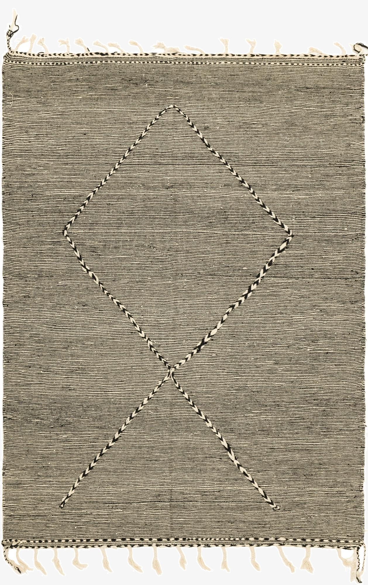  7' 6 x 10' 1  Hand Knotted Moroccan Wool Rug