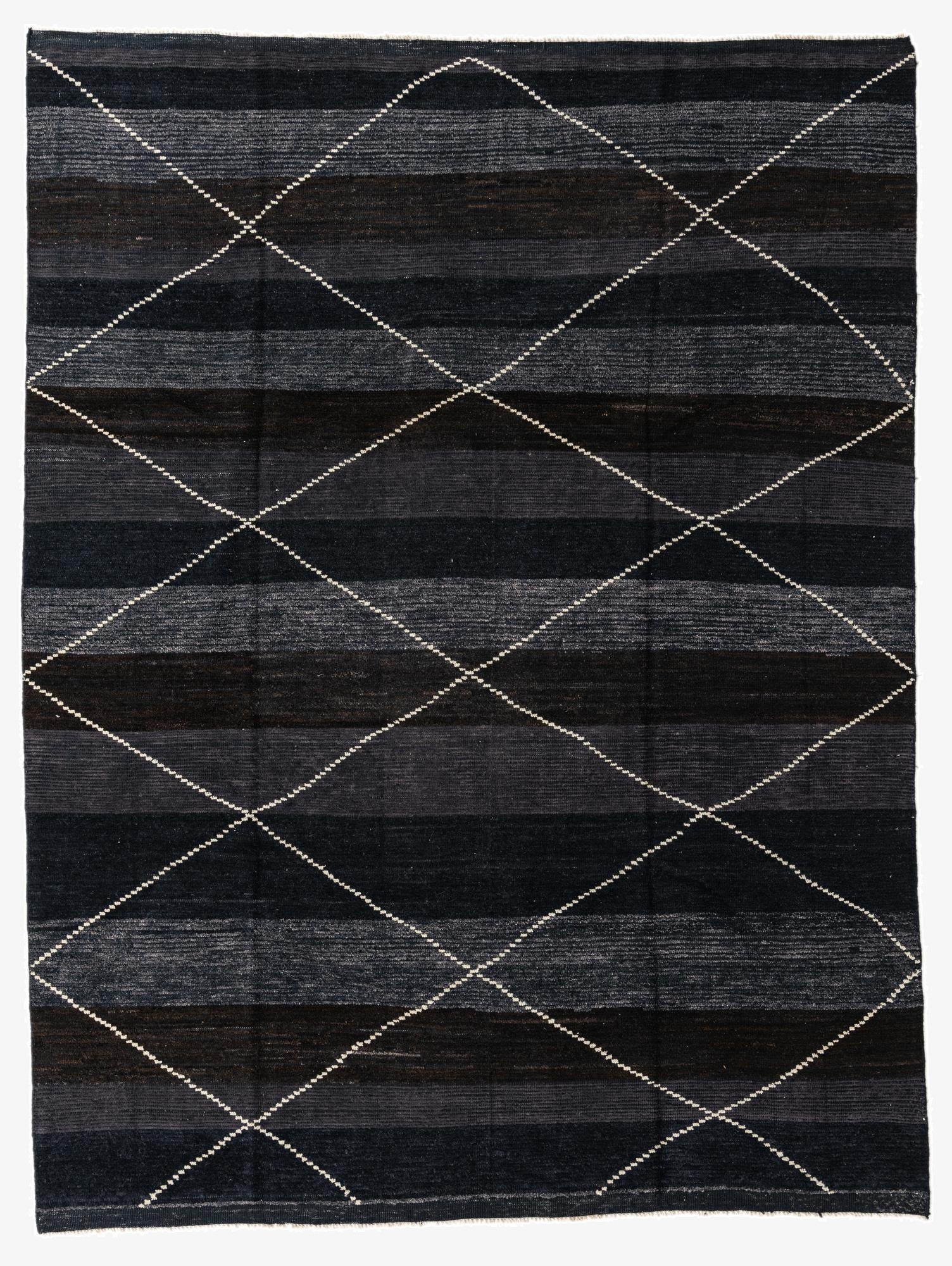  8' 2 x 10' 10  Hand Knotted Moroccan Wool Rug