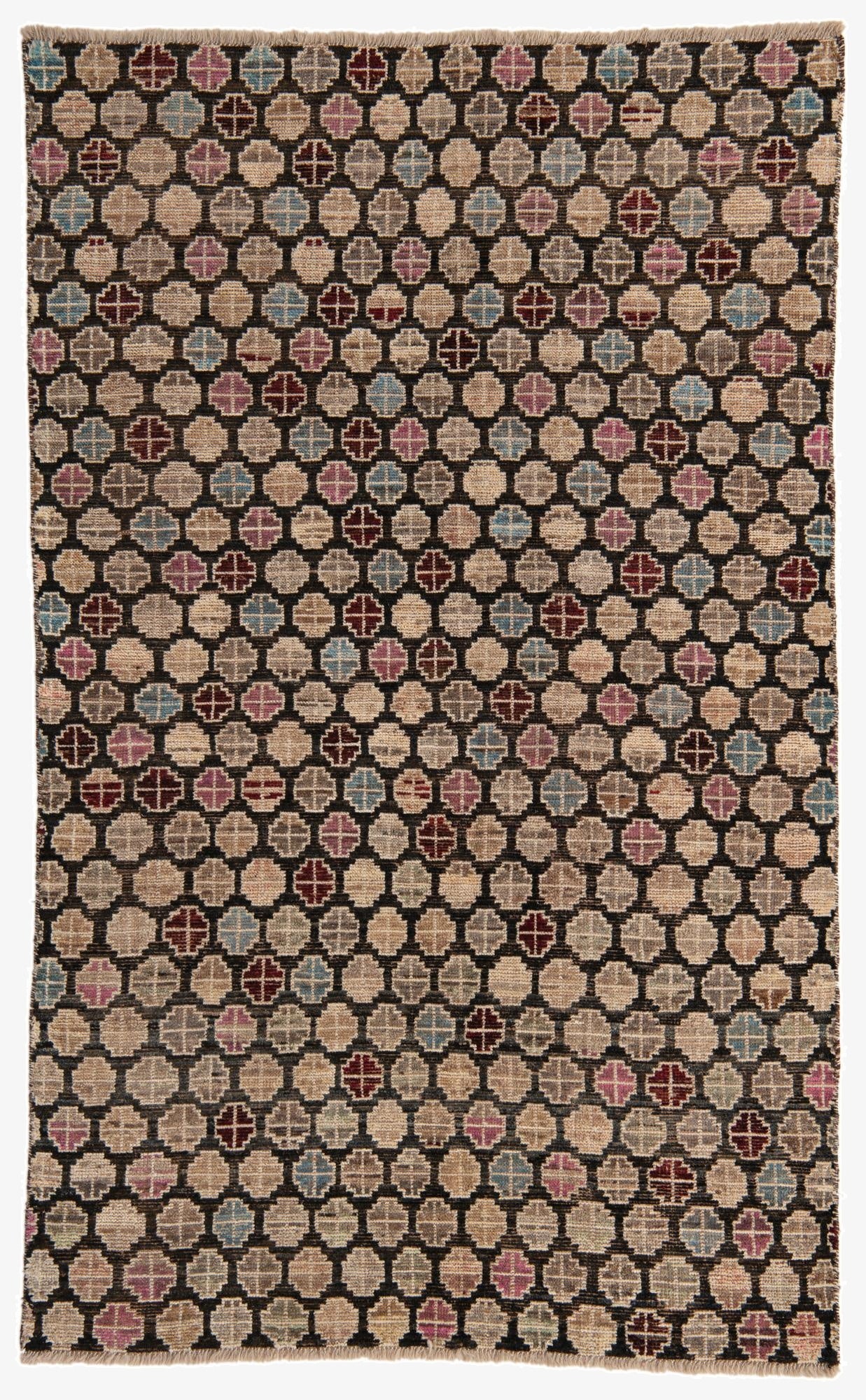  5' x 8'  Hand Knotted Moroccan Wool Rug