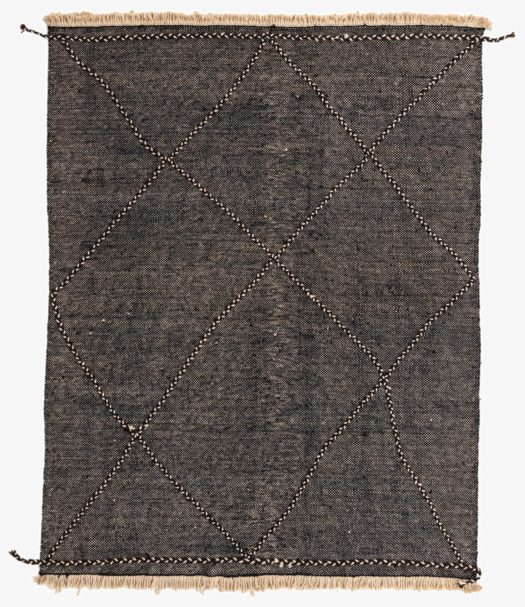  6' 1 x 7' 8  Hand Knotted Moroccan Wool Rug