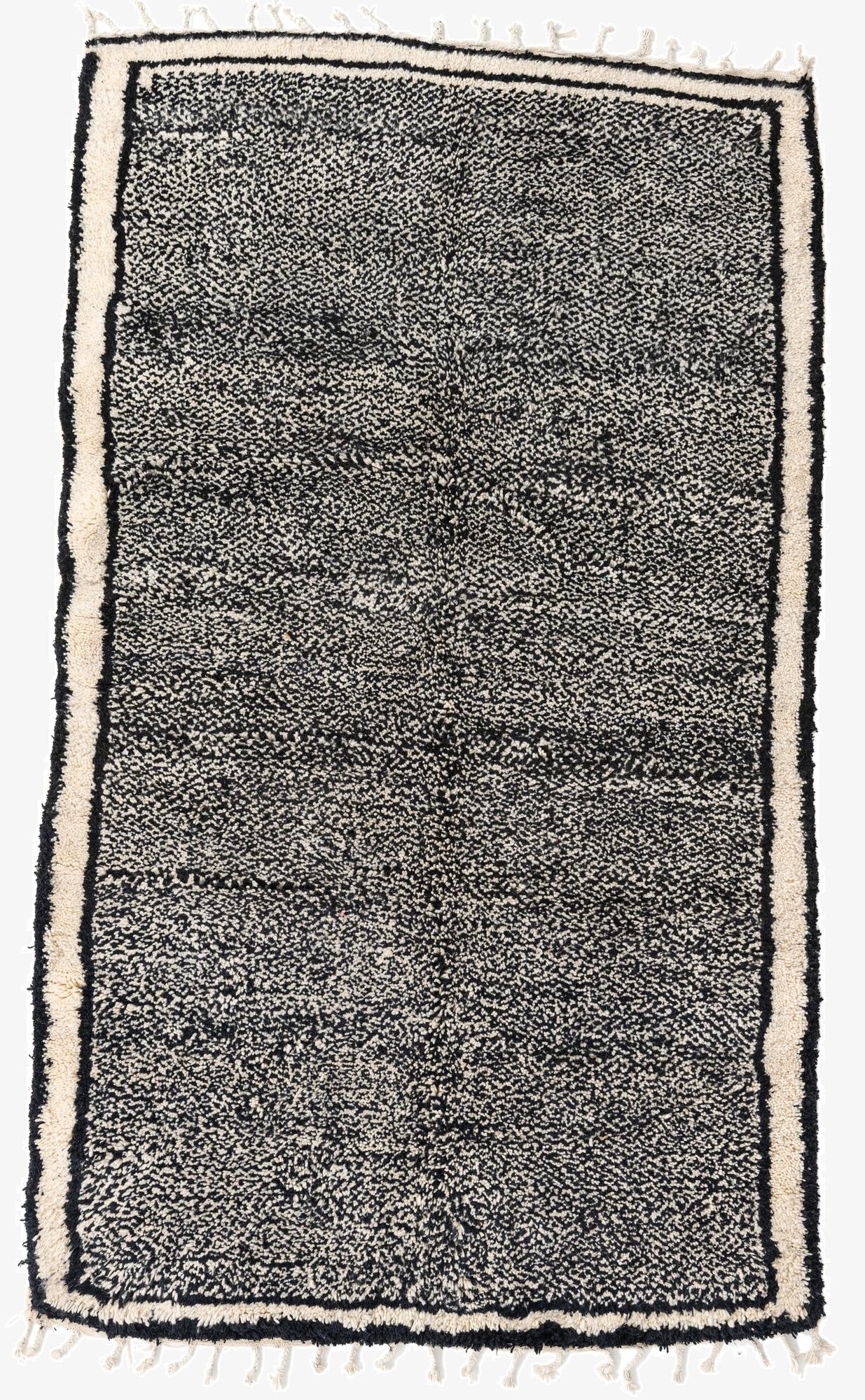  5' 2 x 9'  Hand Knotted Moroccan Wool Rug