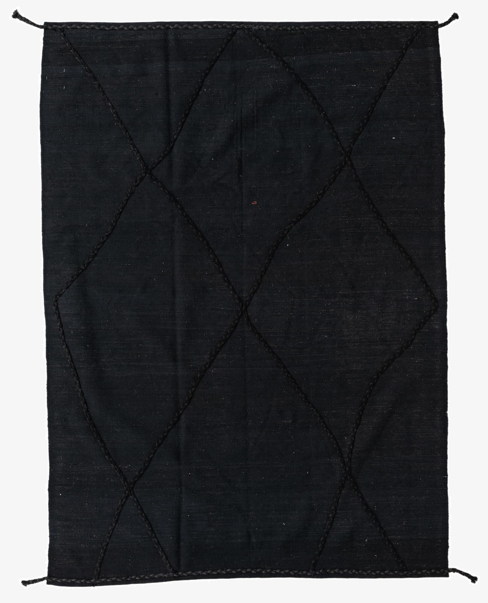  5' 6 x 7' 7  Hand Knotted Moroccan Wool Rug