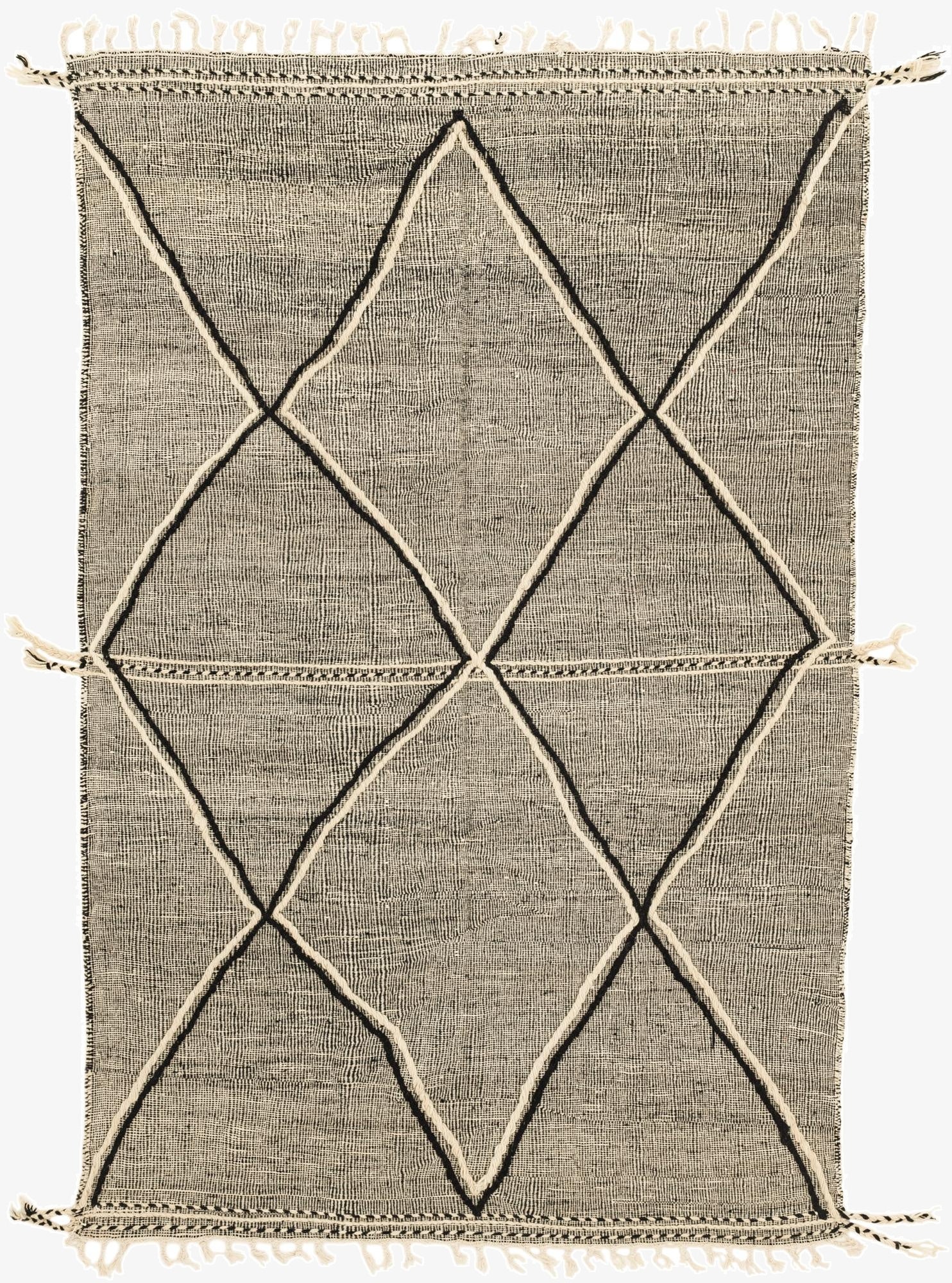  6' 4 x 10' 4  Hand Knotted Moroccan Wool Rug