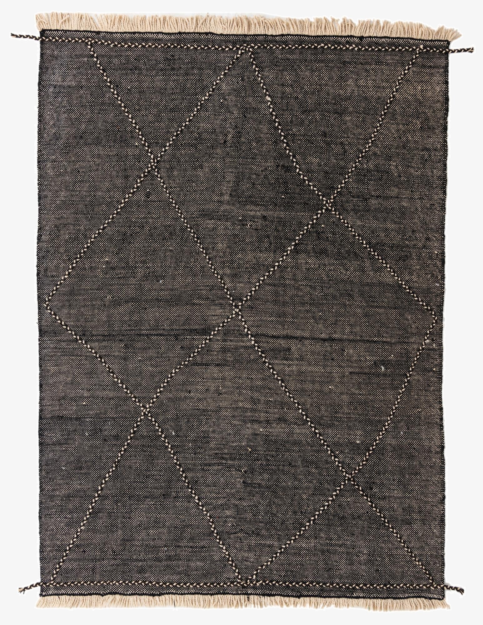  7' x 9' 8  Hand Knotted Moroccan Wool Rug