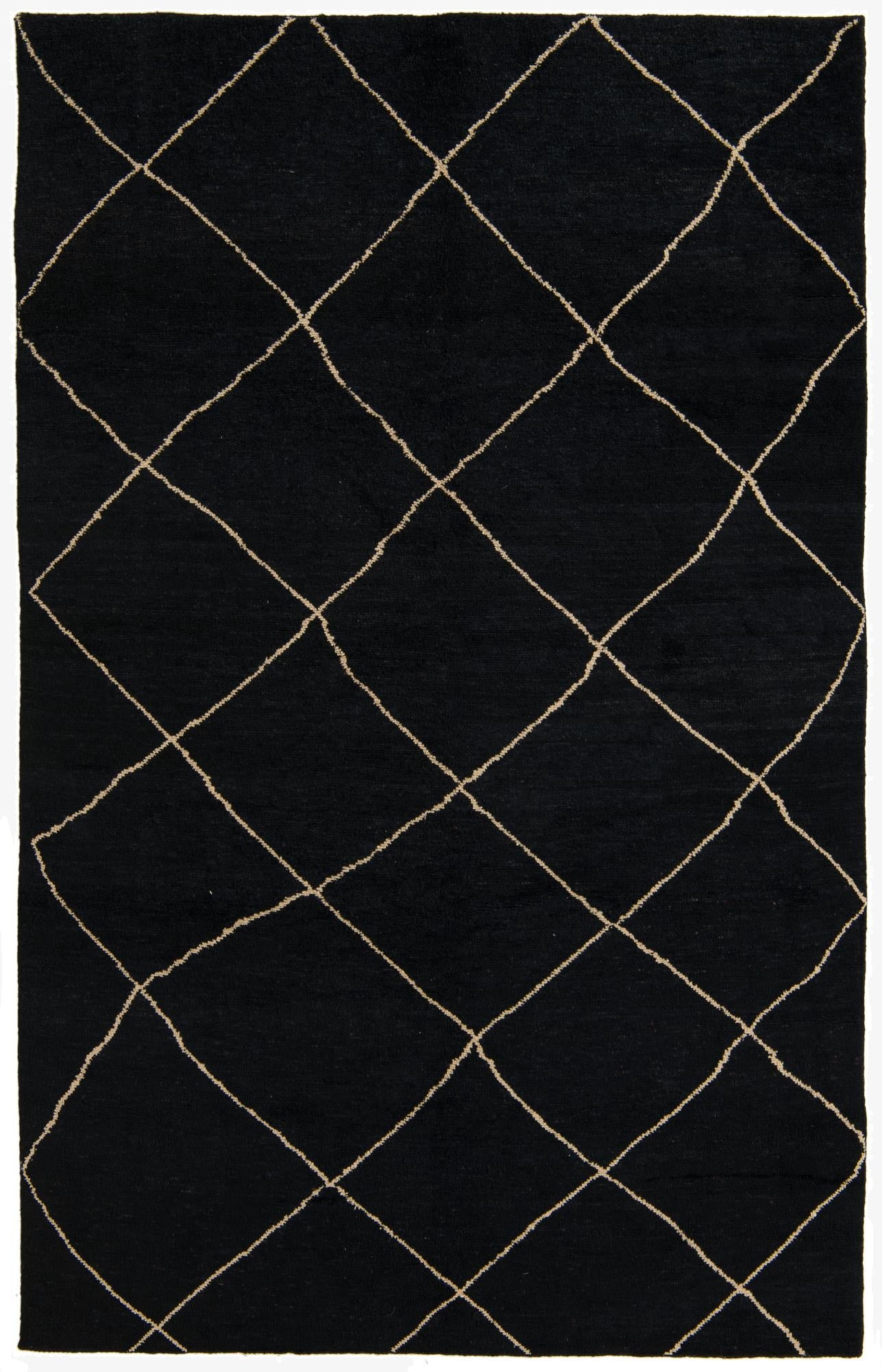  6' 5 x 10'  Hand Knotted Moroccan Wool Rug