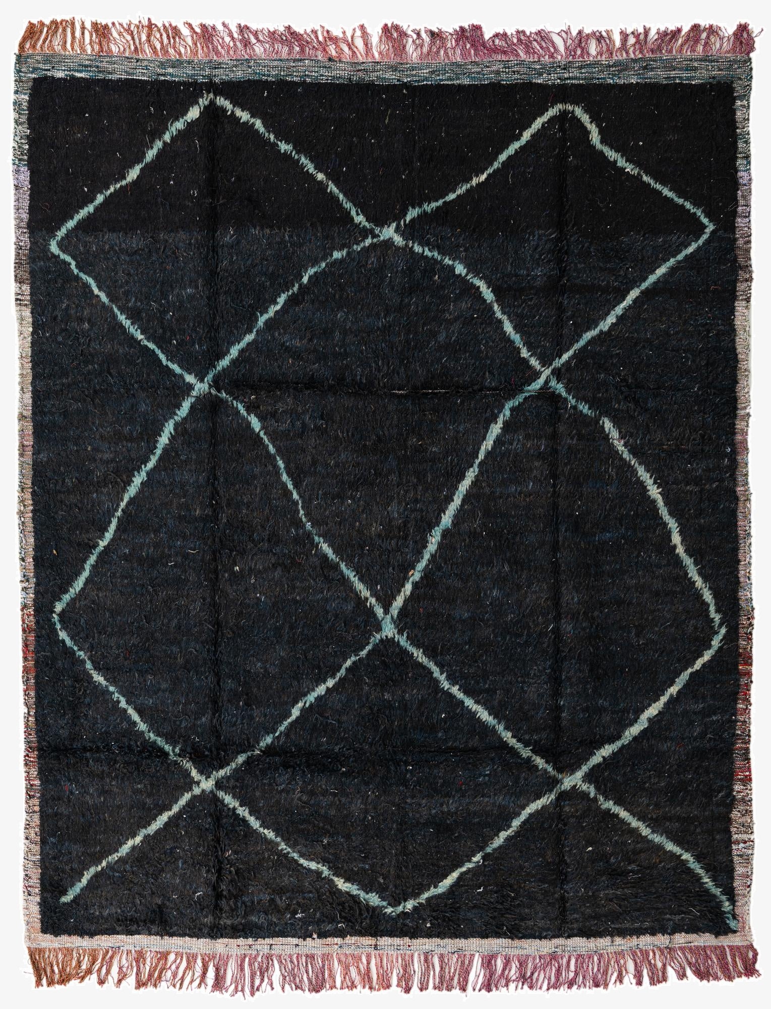  8' x 9' 8  Hand Knotted Moroccan Wool Rug