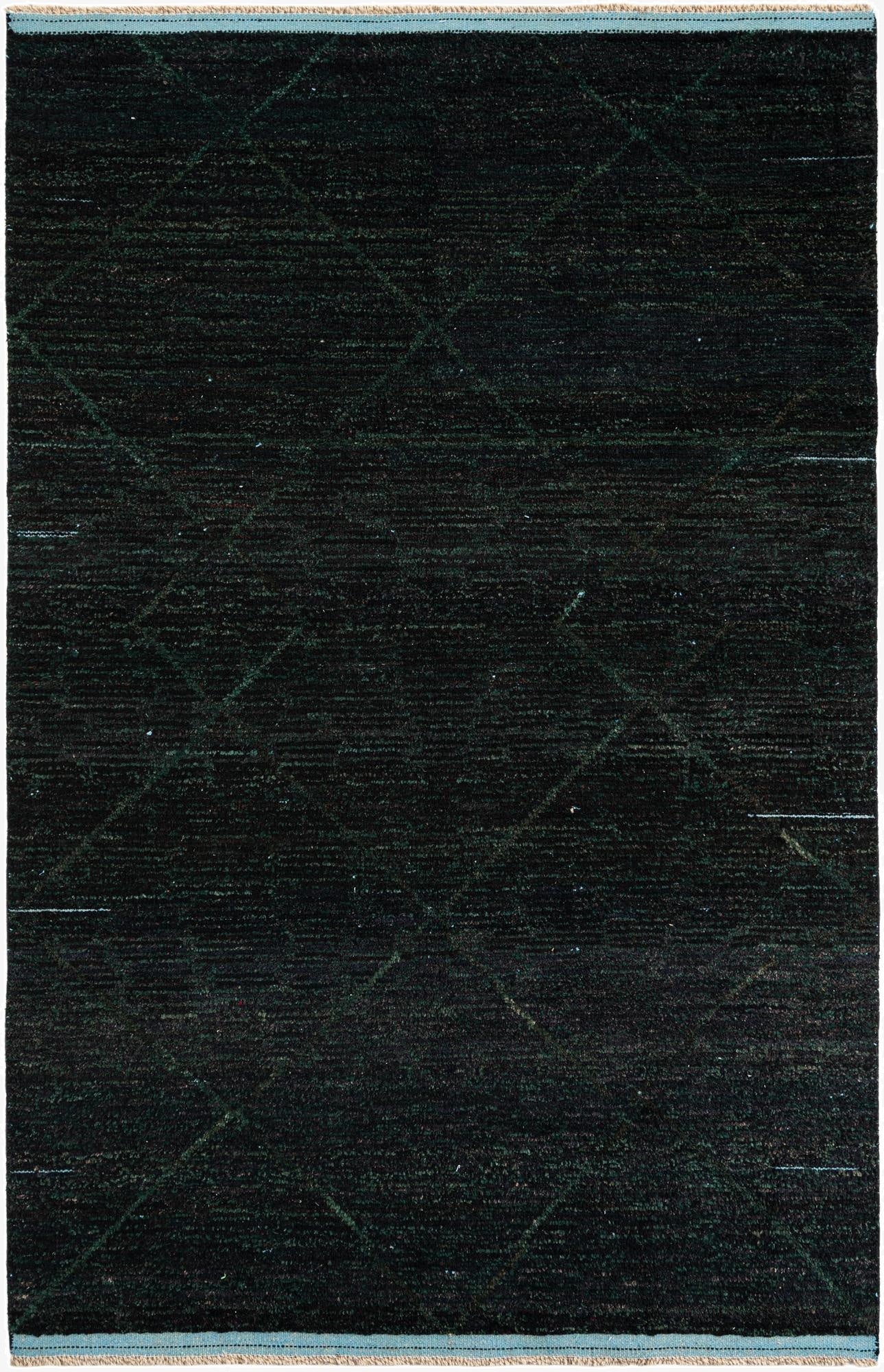  6' 2 x 9' 7  Hand Knotted Moroccan Wool Rug