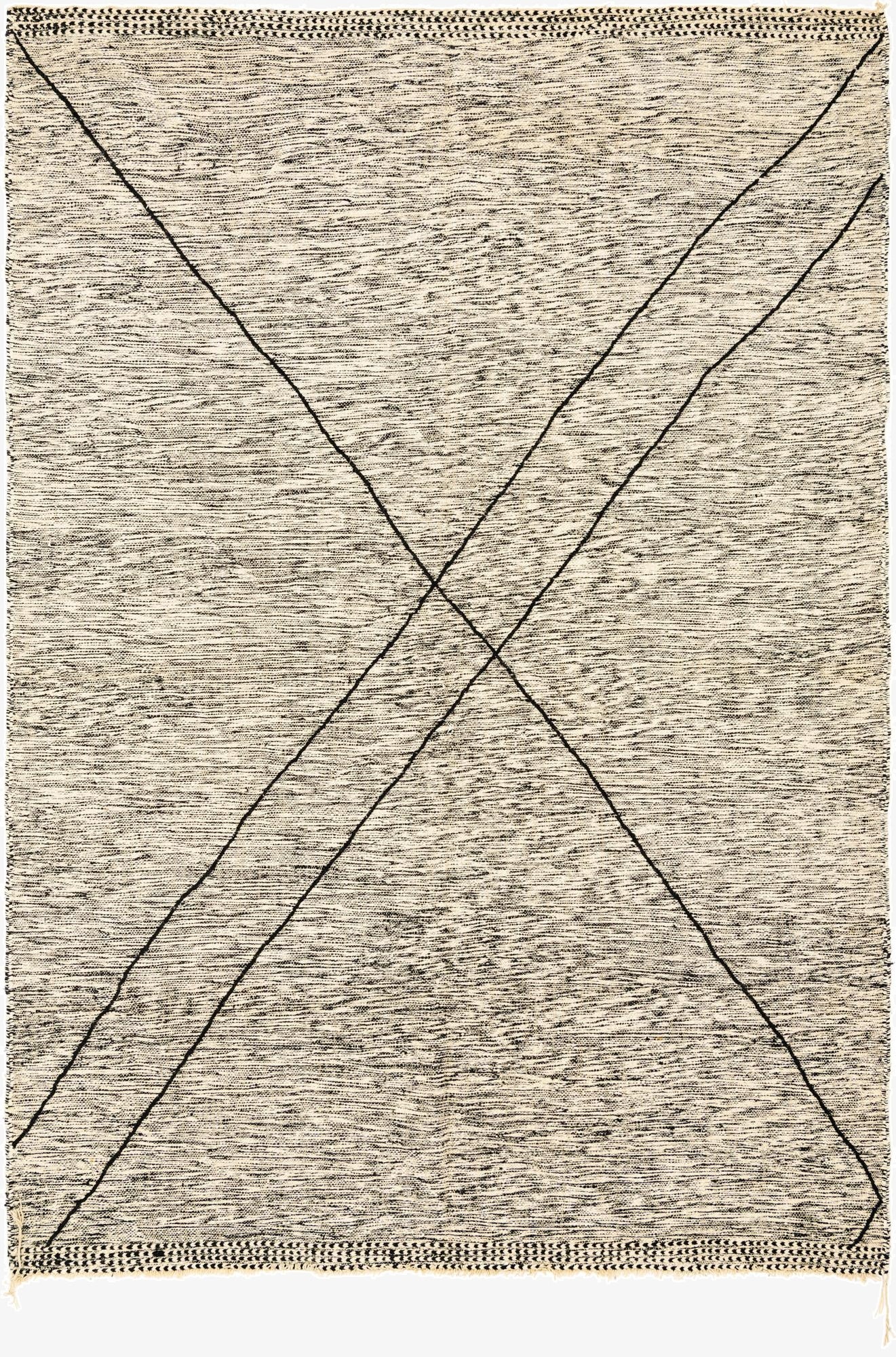  9' 1 x 13' 3  Hand Knotted Moroccan Wool Rug