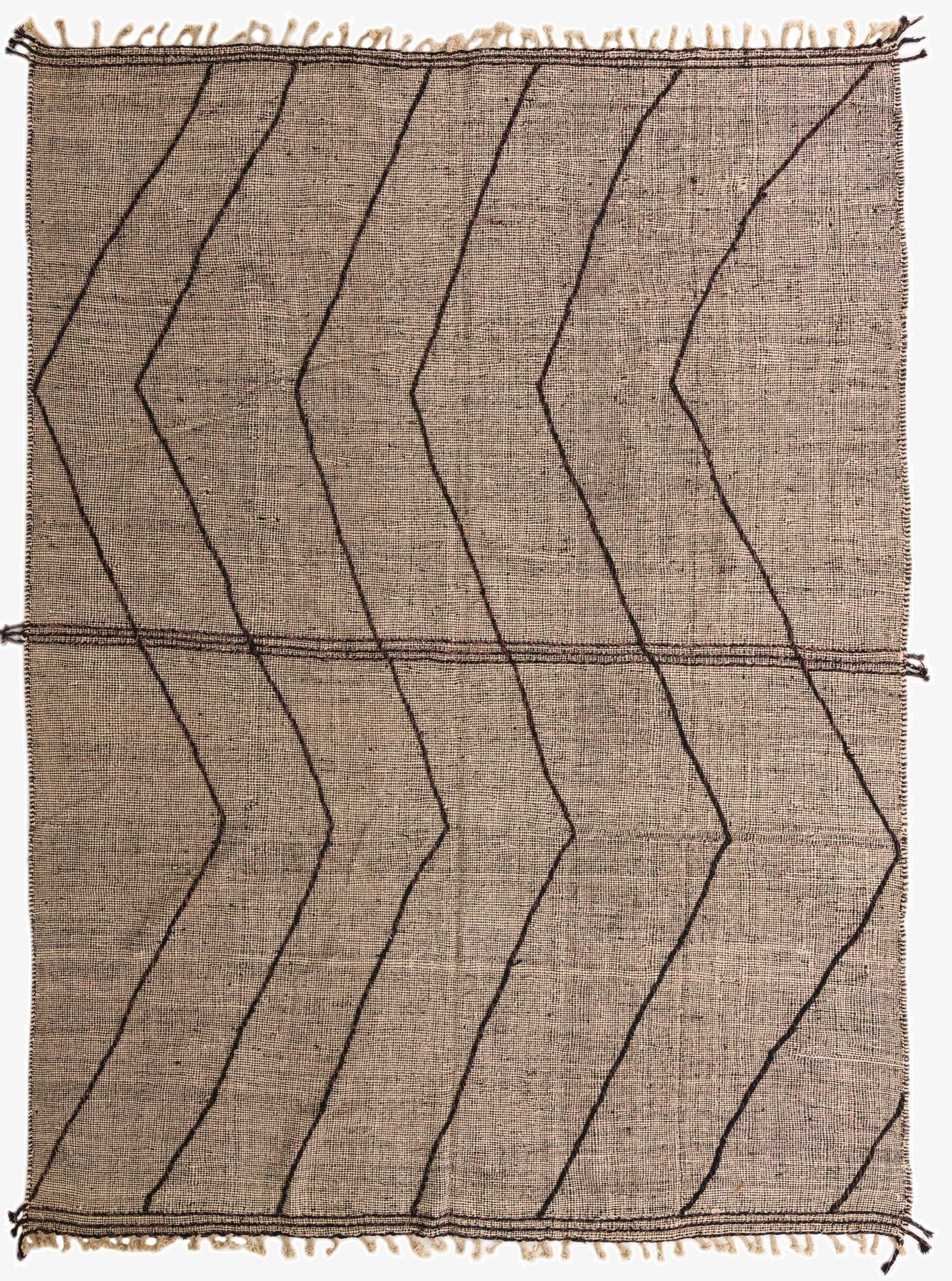  9' 7 x 13' 4  Hand Knotted Moroccan Wool Rug