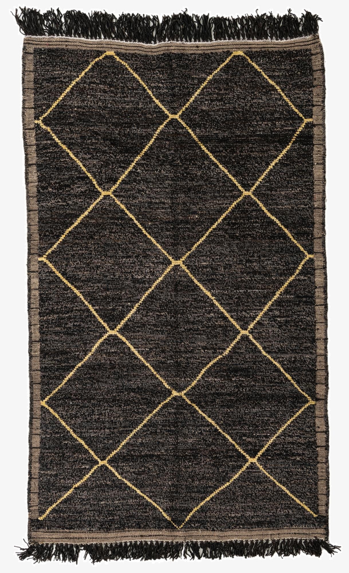  5' x 8' 4  Hand Knotted Moroccan Wool Rug