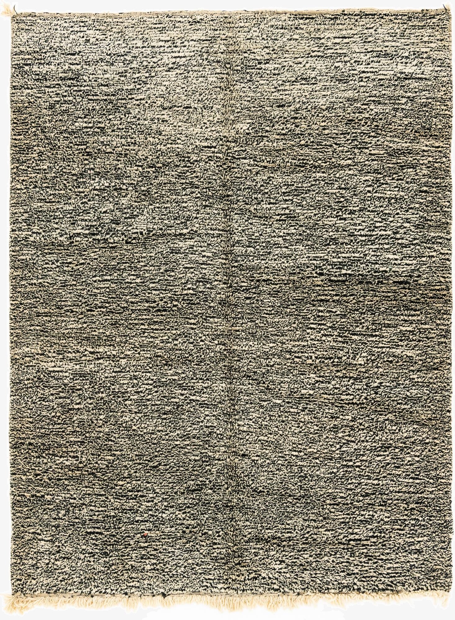  6' 7 x 9' 5  Hand Knotted Moroccan Wool Rug
