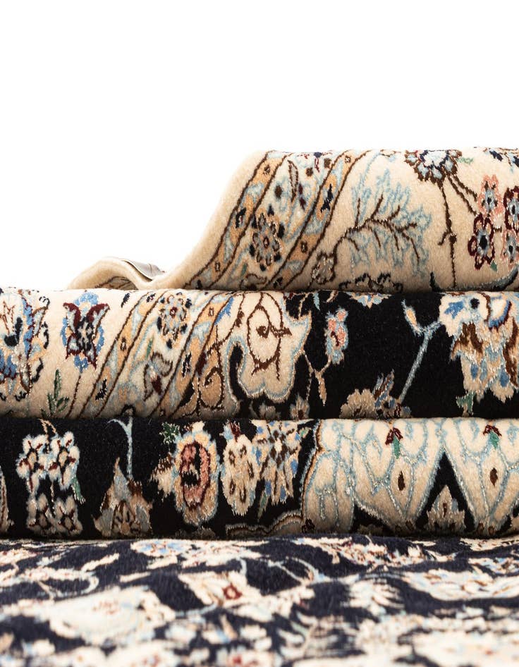 Detail image of  6' 9 x 9' 10  Hand Knotted Nain Rug