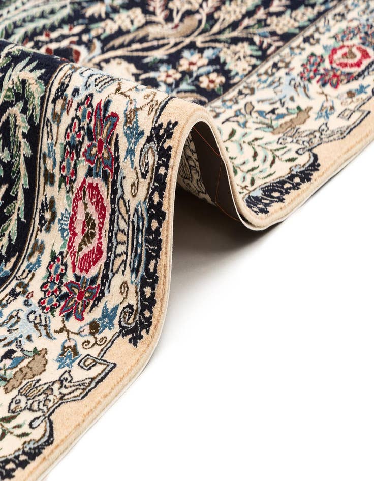 Detail image of  3' 6 x 5' 7  Hand Knotted Nain Rug