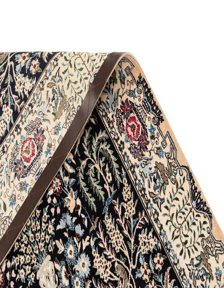 Detail image of  3' 6 x 5' 7  Hand Knotted Nain Rug