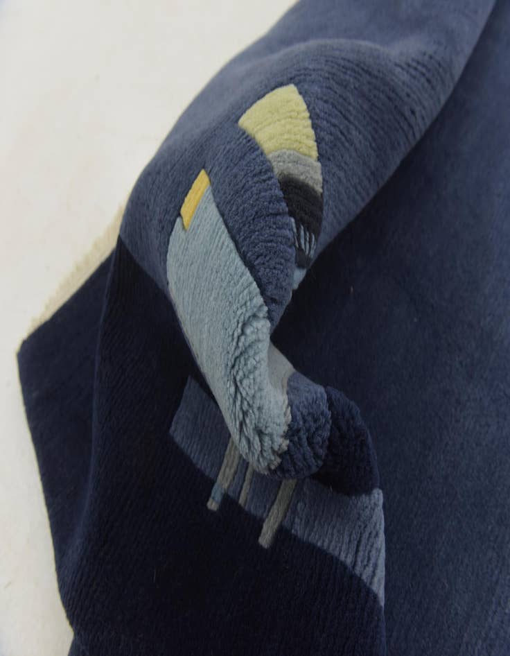 Detail image of  5' x 6' 8  Hand Knotted Nepal Wool Rug